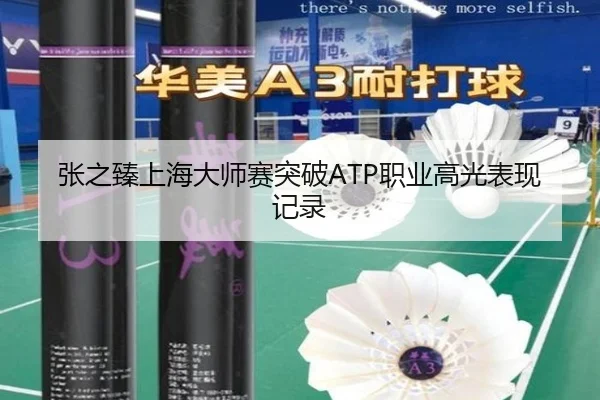 张之臻上海大师赛突破ATP职业高光表现记录